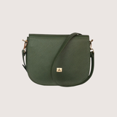 Green Ember Leather Handbag