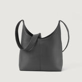 The Stefani Grey Leather Hobo Bag