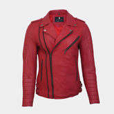 Charlotte Red Leather Jacket