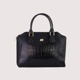 Mystique Black Leather Handbag
