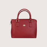 Sienna Luxe Maroon Leather Handbag