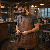 8 Pocket Leather Apron for Mechanics & Tools