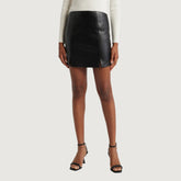 Faux Leather Luxe Mini Skirt
