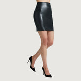Sculpt Ease Faux Leather Mini Skirt