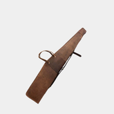 Scoped Leather Rifle Case Distressed Brown