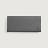 Taylor Grey Leather Continental Wallet