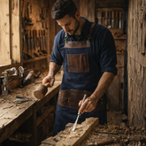 The Bedfordshire Canvas Blue Apron