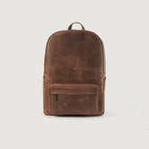 The Philos Vintage Tan Leather Backpack