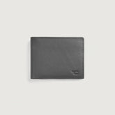 Voren Grey Leather Bi-fold Wallet