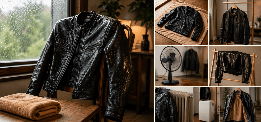 7 Ways to Dry Your Leather Jacket After Getting It Wet