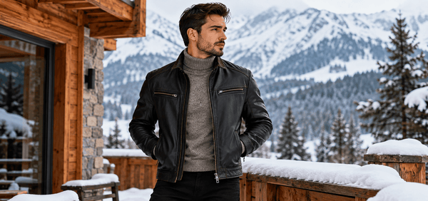 How to Layer a Leather Jacket for Winter Without Looking Bulky