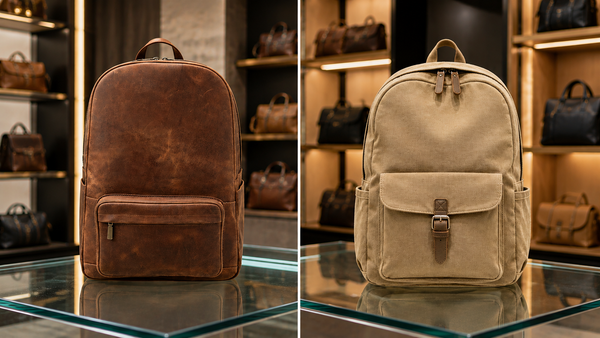 Leather Backpack vs Canvas Backpack: Which One Is Better for Everyday Use?