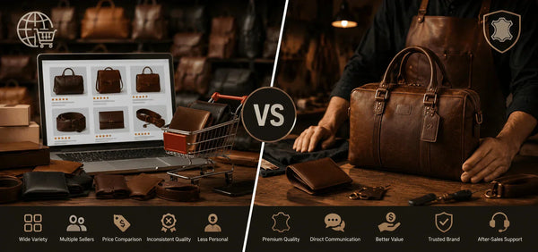 Leather Marketplace vs Buying Direct from a Leather Brand: Which Option Is Best?