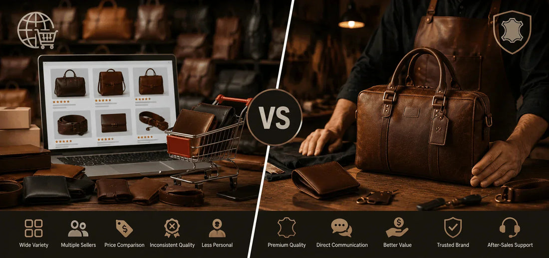 Leather Marketplace vs Buying Direct from a Leather Brand: Which Option Is Best?