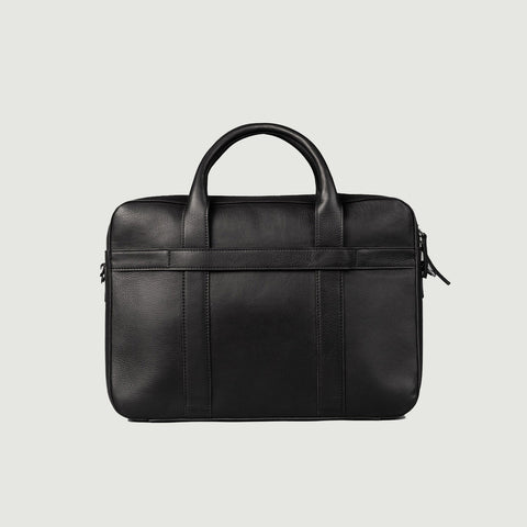 The Captain Black Leather Briefcase