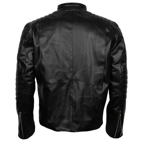 Leather Clan Men's Punisher Frank Castle Skull Synthetic Leather Jacket