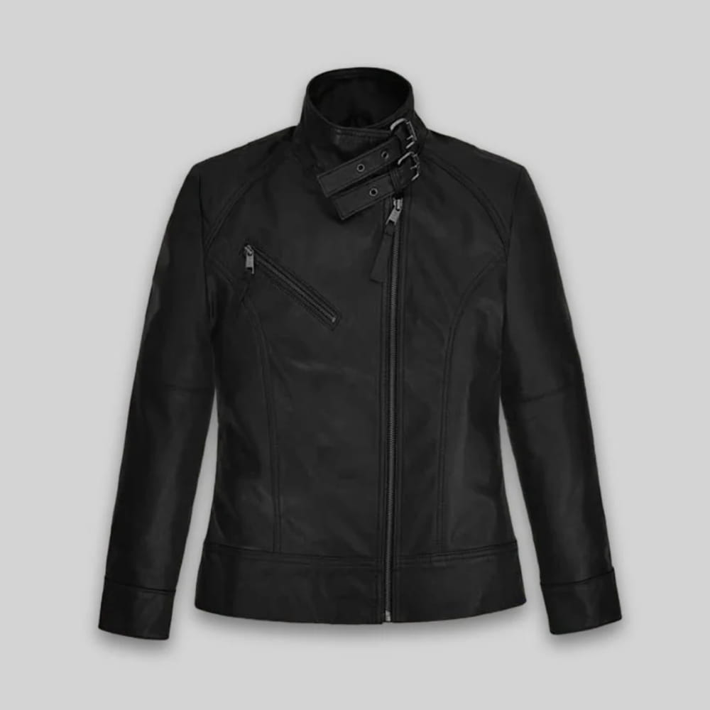 Nina Dobrev Leather Jacket