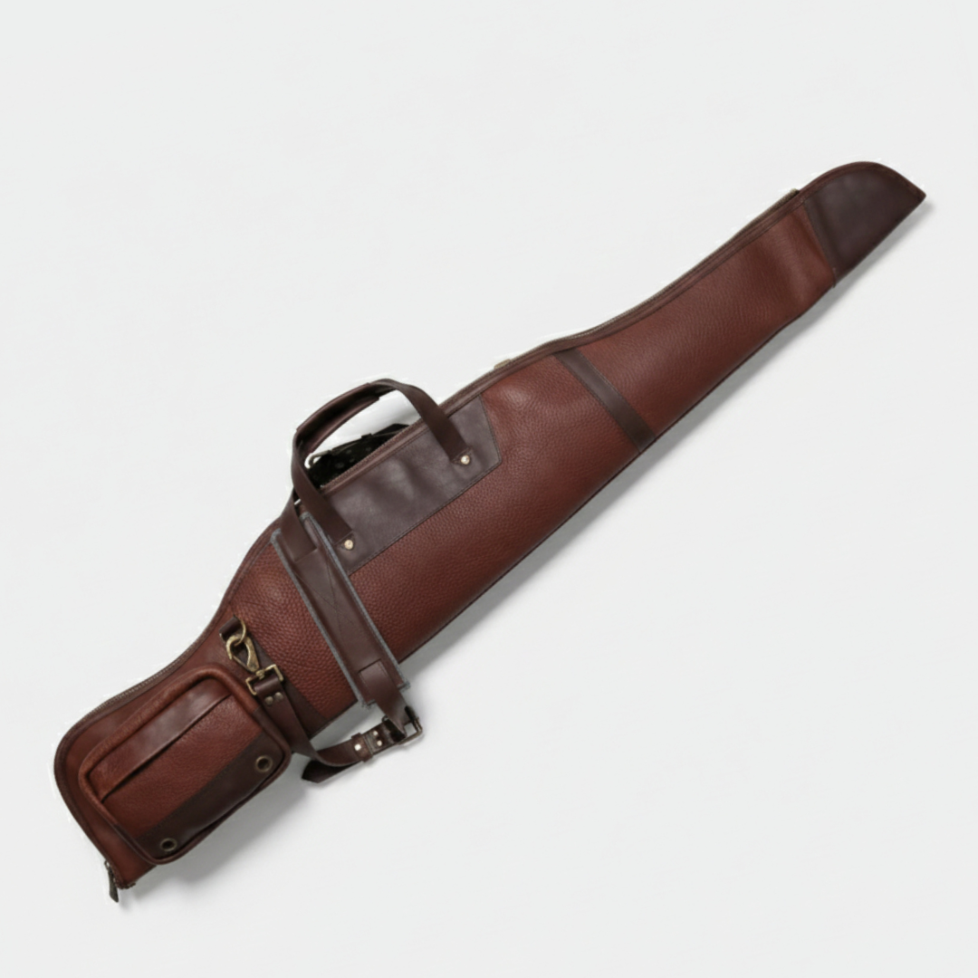 Two Toned Thick Leather Rifle Case