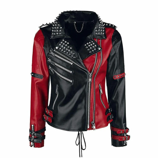 Leather Clan Women's Wrestler Genuine Leather Jacket