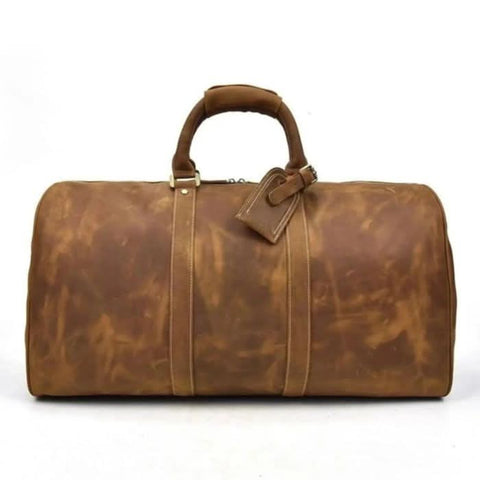 The Bjarke Weekender Handcrafted Leather Duffle Bag