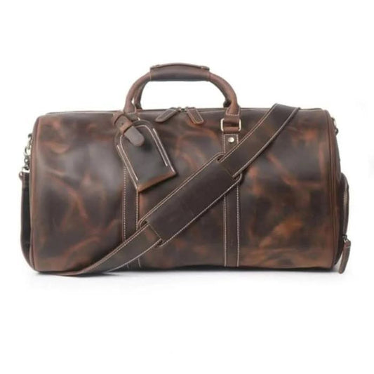 The Dagny Weekender Large Leather Duffle Bag