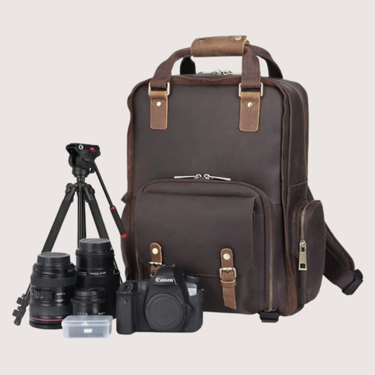 The Gaetano Large Leather Back Pack