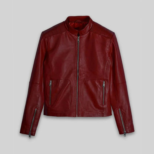 Kaya Scodelario Resident Evil Leather Jacket