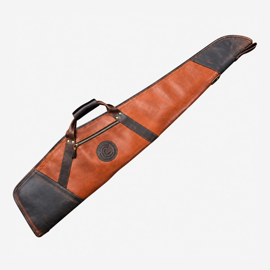 Cognac Leather Rifle Scoped Case