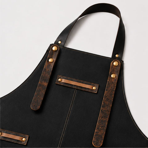 Artisan Black Barista Leather Apron