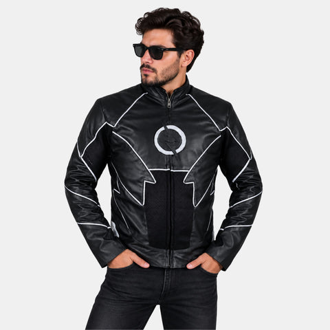Leather Clan Men's The Flash Zoom Synthetic Leather Jacket