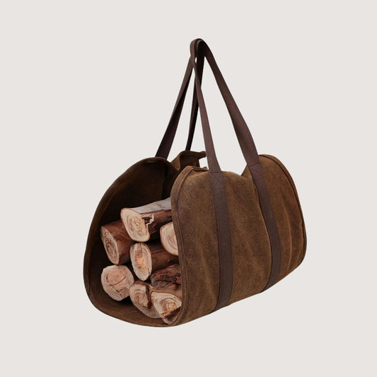 Large Waterproof Canvas Firewood Carrier