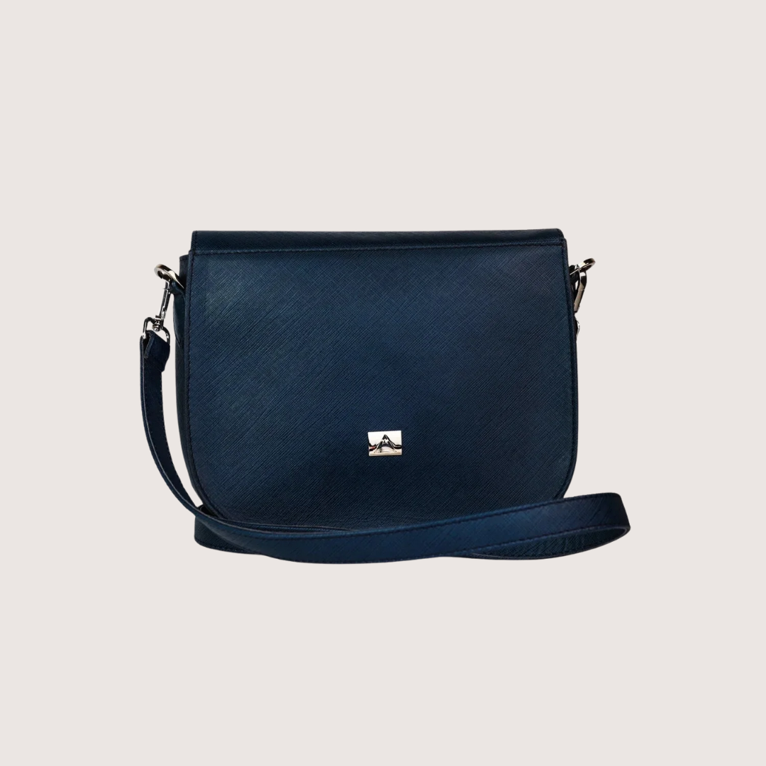 Blue Ember Leather Handbag