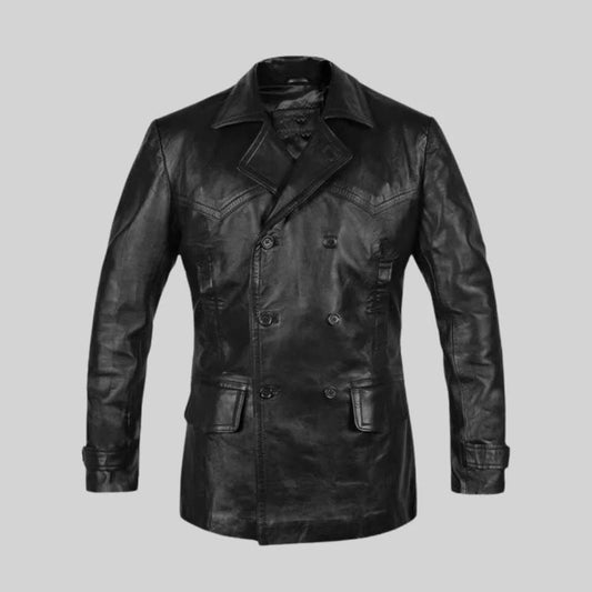 David Tennant Doctor Who Leather Trench Coat - Leather Clan