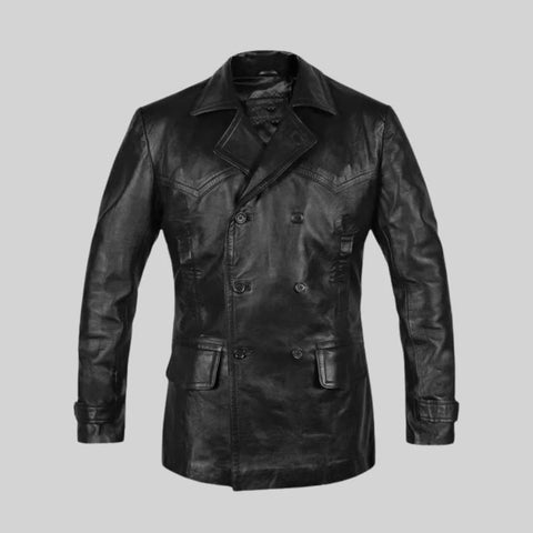 David Tennant Doctor Who Leather Trench Coat - Leather Clan