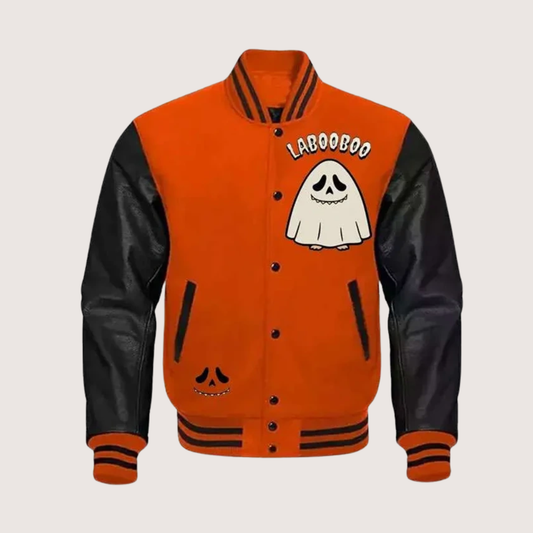 Halloween Labubu Ghostface Varsity Jacket