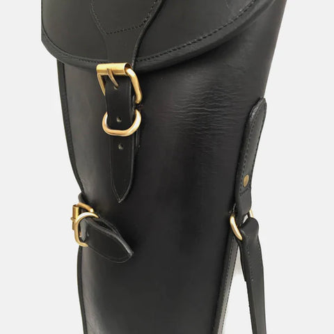 Black Leather Shotgun Slip Case, Hunters Gift