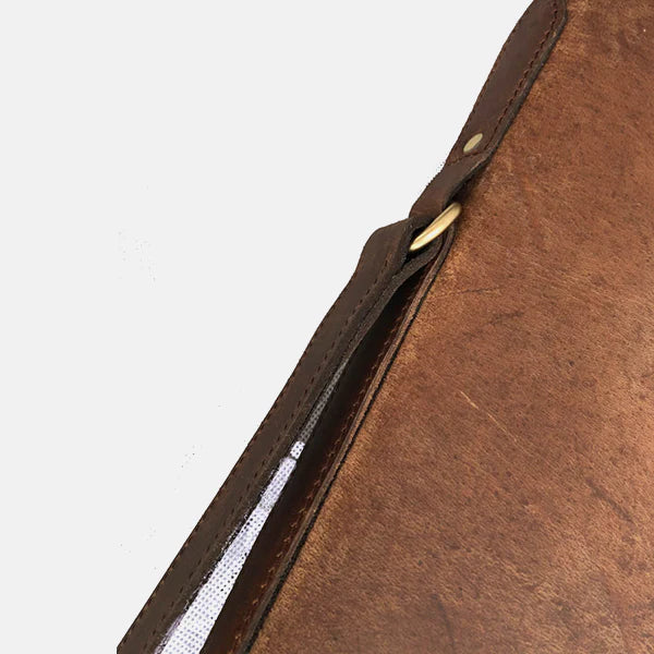 Scoped Leather Rifle Case Distressed Brown