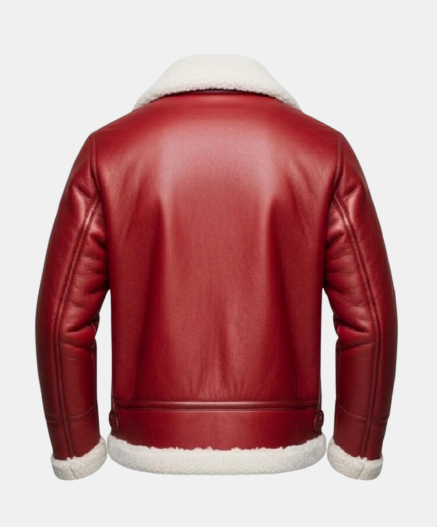 Christmas Leather Jacket Men – Red Santa Jacket