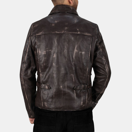 Leather Clan Men's Haison Ford Genuine Leather Jacket