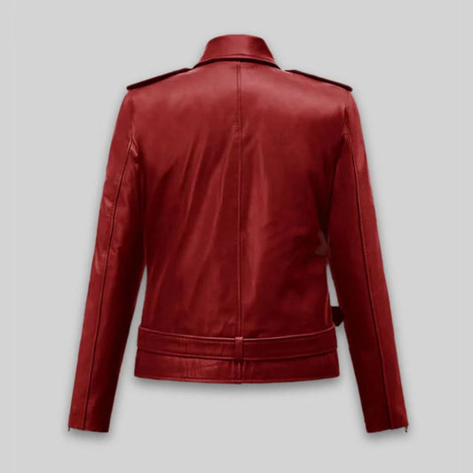 Emilia Clarke Last Christmas Leather Jacket