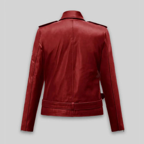 Emilia Clarke Last Christmas Leather Jacket