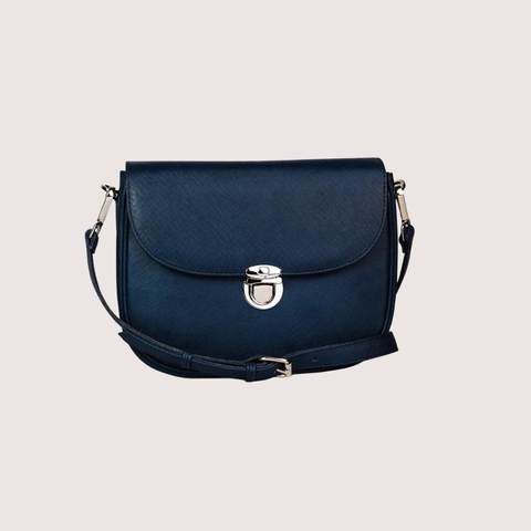 Blue Ember Leather Handbag