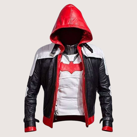 Red Hood Arkham Knight Leather Jacket
