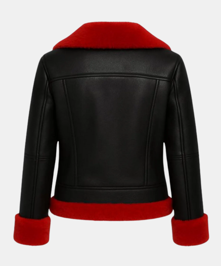 Handmade Christmas Leather Biker Jacket | Santa Embroidery Jacket