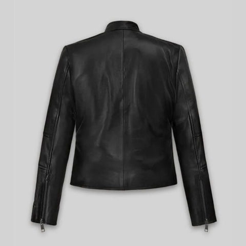Carrie Anne Moss The Matrix Resurrections Leather Jacket