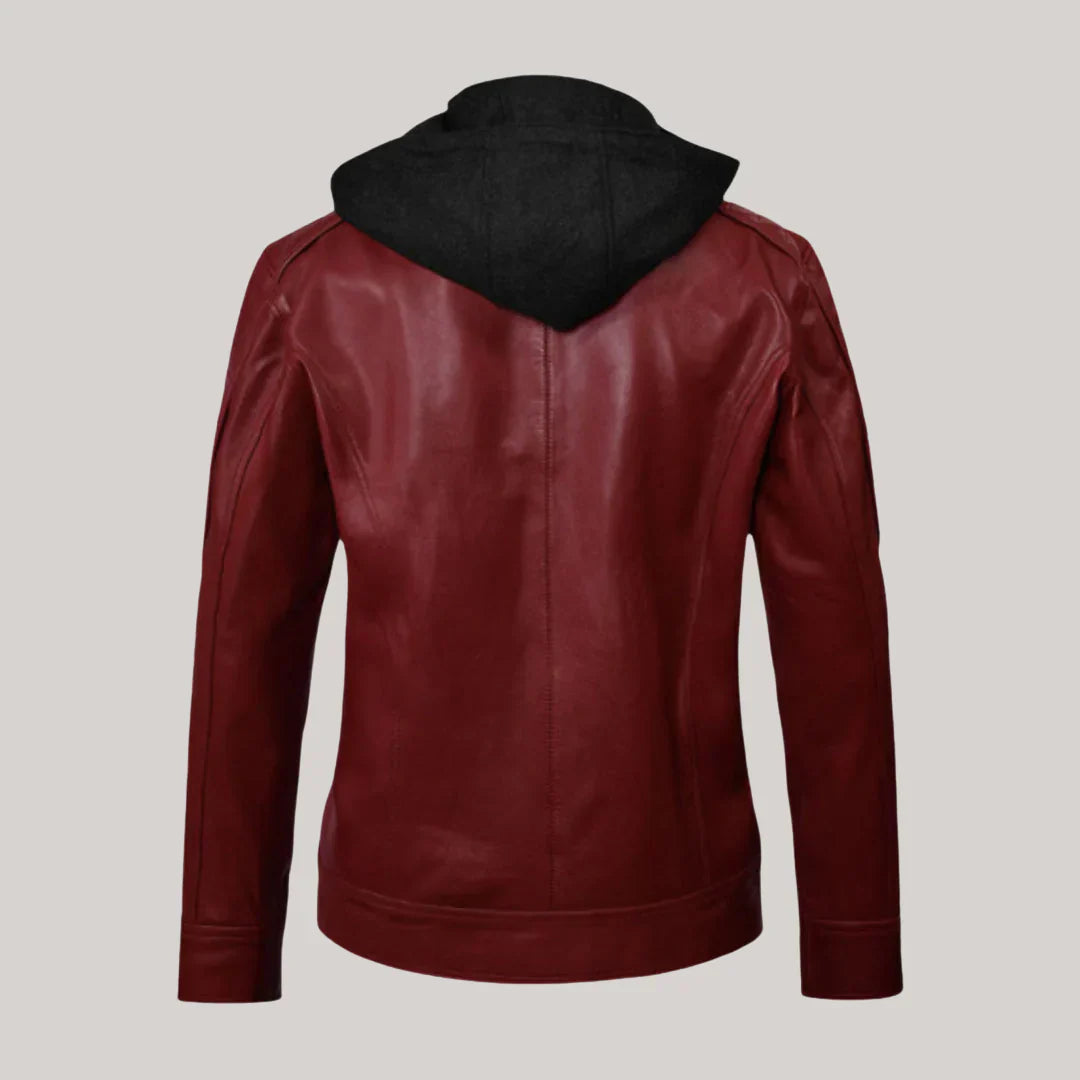 Rodeo Hooded Leather Jacket