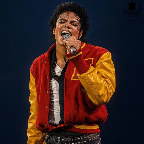 Michael Jackson Letterman Thriller Varsity Jacket | King of Pop Tribute Retro Pop Icon