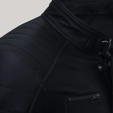 Firefly Moto Black Biker Leather Jacket