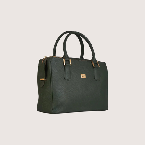 Sienna Luxe Green Leather Handbag