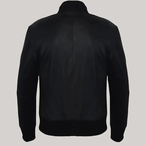 Timeless Midnight Leather Blazer